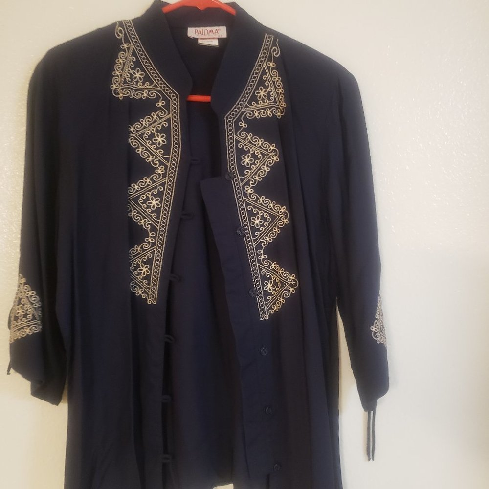 Navy blue blouse